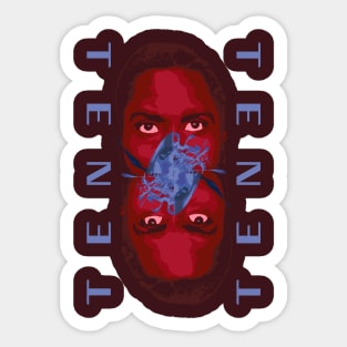 Tenet (Red & Blue) Sticker